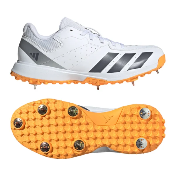 Adidas Howzatt Spike White Cricket Shoes - 2026